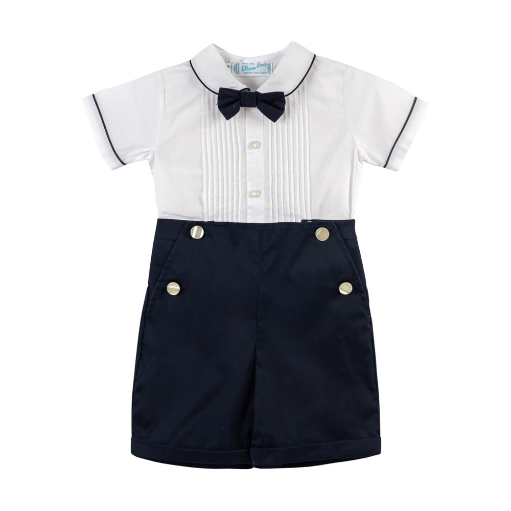 NWT Feltman Bros 4T Boys Bow Tie Bobby Suit in navy sz 4